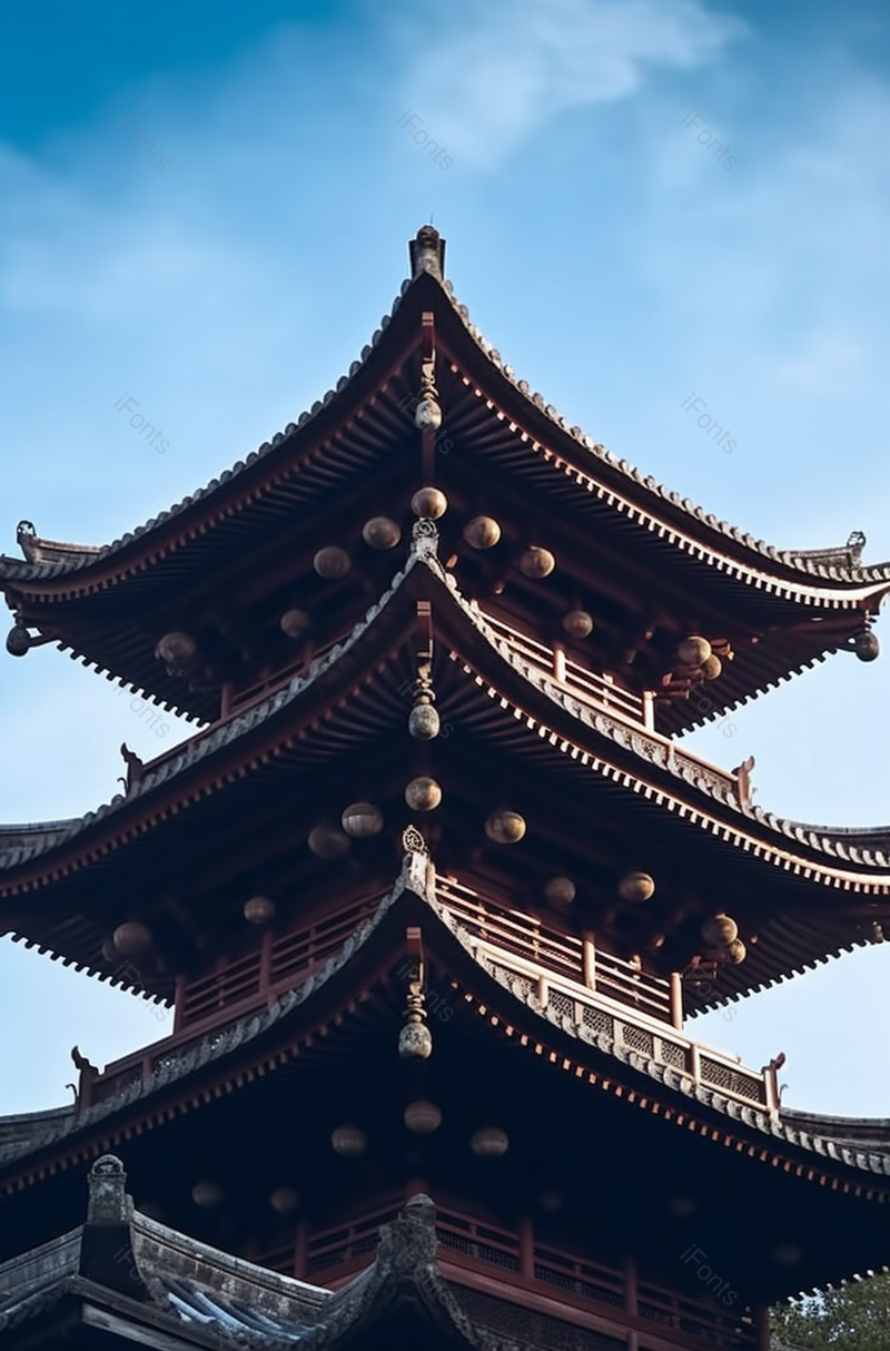 亭台楼阁的屋檐建筑风光,高清,摄影图,摄影图片,图片大全,摄影图免费下载